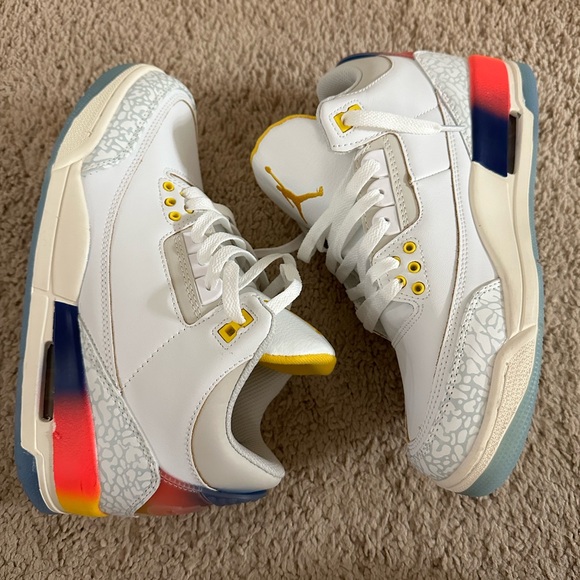 Jordan 3 j balvin Medellin sunset size 8 men - Picture 3 of 7